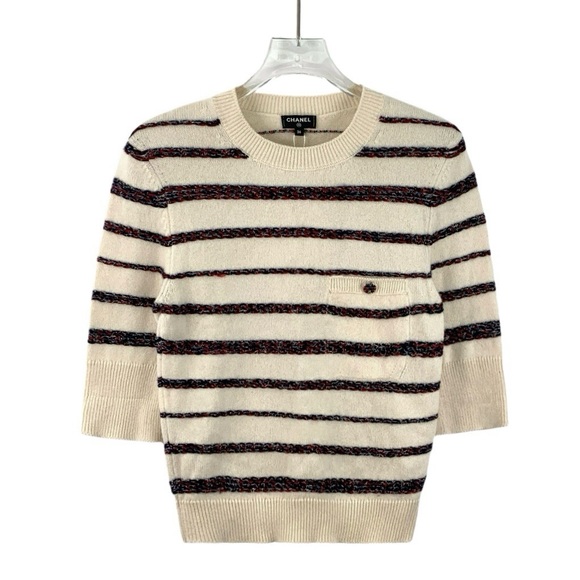 Chanel Striped Knit Sweater - Picture 1 of 7